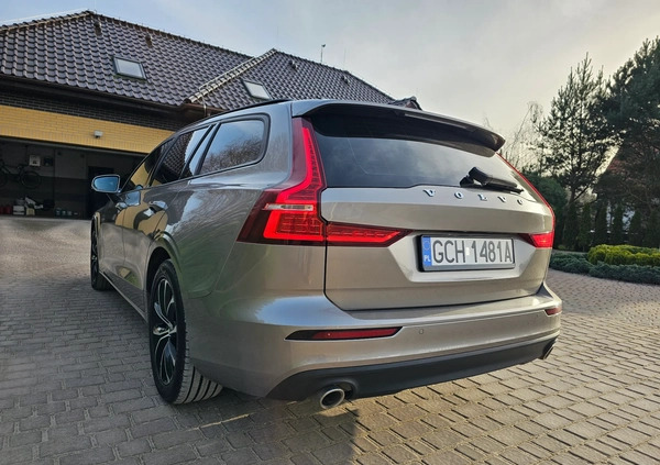 Volvo V60 cena 82900 przebieg: 249600, rok produkcji 2019 z Chojnice małe 529